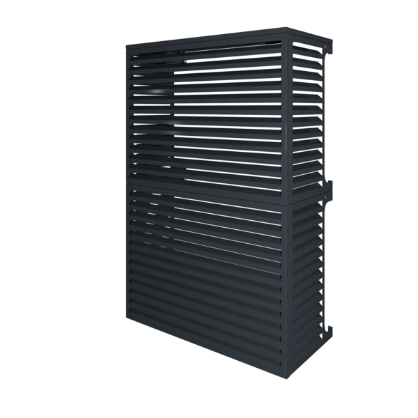 Cache-Clim sur-mesure à persiennes  double Vertical - modèle PERFORMANCE