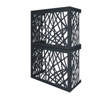 Cache-Clim sur-mesure design à motifs double Vertical - Modèle DECO