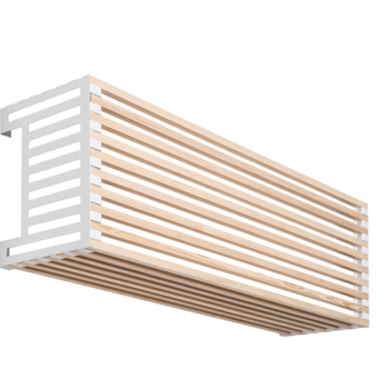 Cache split intérieur à lamelles bois - Modèle Mixte
