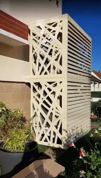Cache Clim à motifs et lamelles - Modèle MIXTE