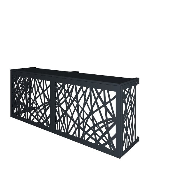 Cache-Clim sur-mesure design à motifs Double Horizontal - Modèle DECO