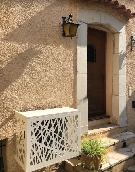 Cache Clim design à motifs avec capot - modèle DECO