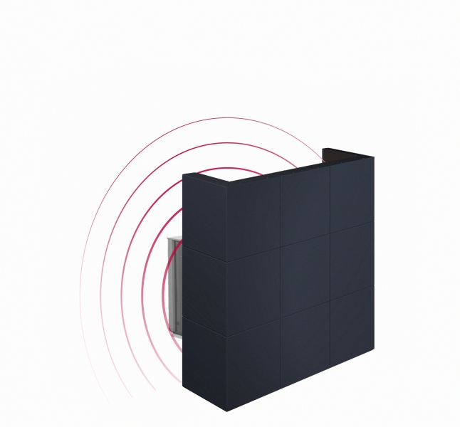 Pack mur antibruit en U 1,5m x 1,5m