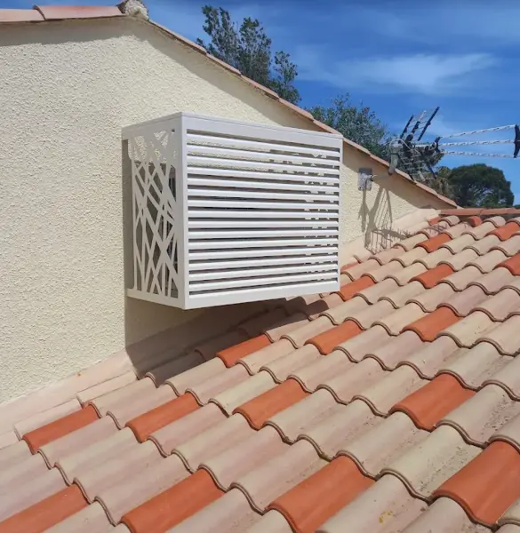 Cache Clim à motifs et lamelles - Modèle MIXTE