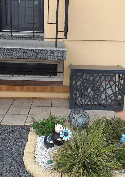 Cache Clim design à motifs avec capot - modèle DECO