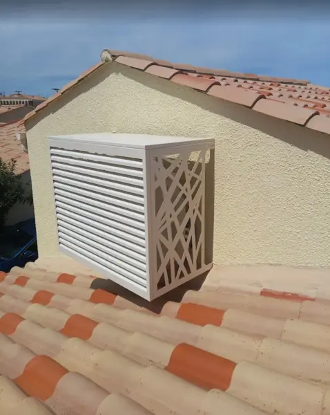 Cache Clim à motifs et lamelles - Modèle MIXTE