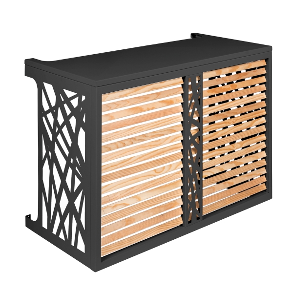 Cache Clim en Bois - Modèle MIXTE BOIS