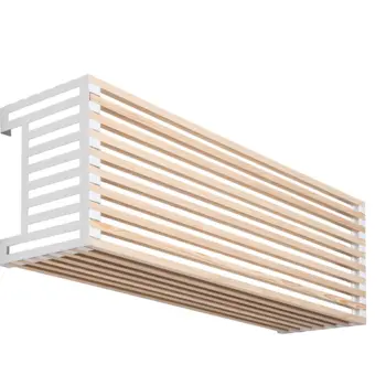 Cache split intérieur à lamelles bois - Modèle Mixte