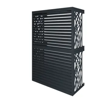Cache-Clim sur-mesure à motifs et persiennes double Vertical - modèle MIXTE