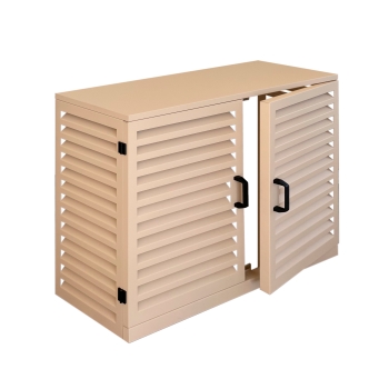 Cache Clim Design en Aluminium – Protection Élégante avec Portes et Poignées