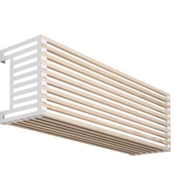 Cache split intérieur à lamelles bois - Modèle Mixte