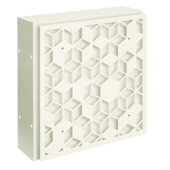 Option déco métal héxa pour mur anti bruit à composer