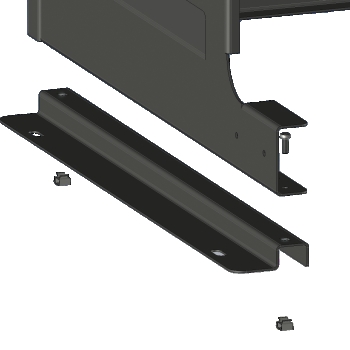 Réhausse et fixation au sol cache clim – support aluminium réversible