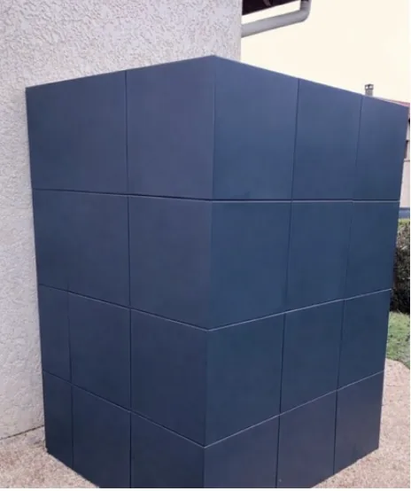 Mur acoustique de protection pour pompe à chaleur